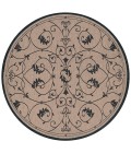 Couristan Recife Veranda 8' x 11' Cocoa/Black Area Rug