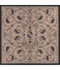 Couristan Recife Veranda Long Runner Cocoa/Black Area Rug