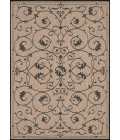 Couristan Recife Veranda Square Cocoa/Black Area Rug