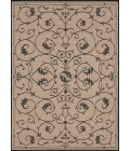 Couristan Recife Veranda 8' x 11' Cocoa/Black Area Rug