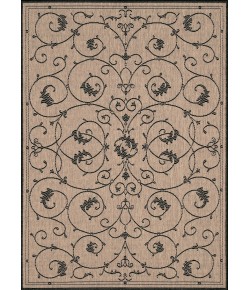 Couristan Recife Veranda Cocoa/Black Area Rug 2 ft. 3 in. X 11 ft. 9 in. Rectangle