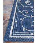 Couristan Recife Veranda Square Ivory/Indigo Area Rug
