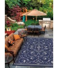 Couristan Recife Veranda Square Ivory/Indigo Area Rug