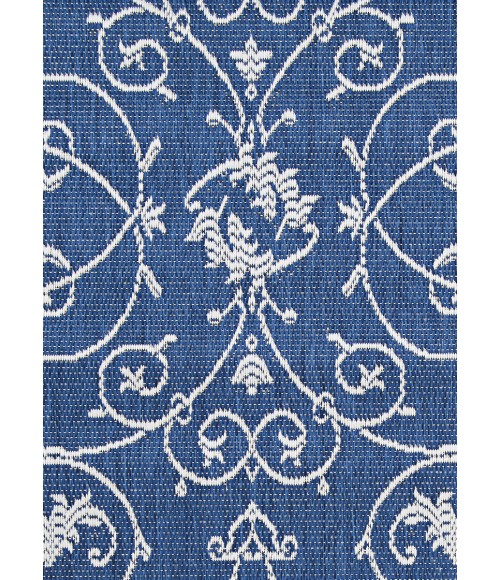 Couristan Recife Veranda Square Ivory/Indigo Area Rug