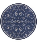Couristan Recife Veranda Square Ivory/Indigo Area Rug