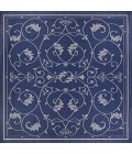 Couristan Recife Veranda Square Ivory/Indigo Area Rug