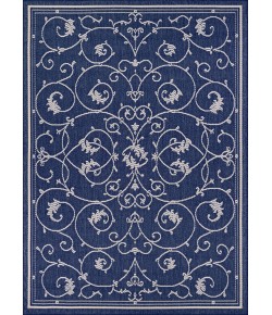 Couristan Recife Veranda Ivory/Indigo Area Rug 2 ft. 3 in. X 11 ft. 9 in. Rectangle