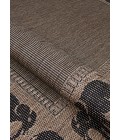 Recife Area Rug Couristan Recife Elephant 9' Round Cocoa/Black Area Rug