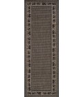 Recife Area Rug Couristan Recife Elephant 9' Round Cocoa/Black Area Rug