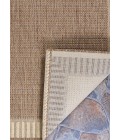 Couristan Recife Wicker Stitch Square Cocoa/Natural Area Rug