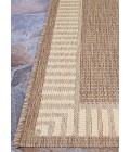 Couristan Recife Wicker Stitch 4' x 6' Cocoa/Natural Area Rug