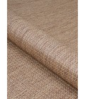 Couristan Recife Wicker Stitch 6' x 9' Cocoa/Natural Area Rug