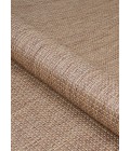 Couristan Recife Wicker Stitch 9' Round Cocoa/Natural Area Rug