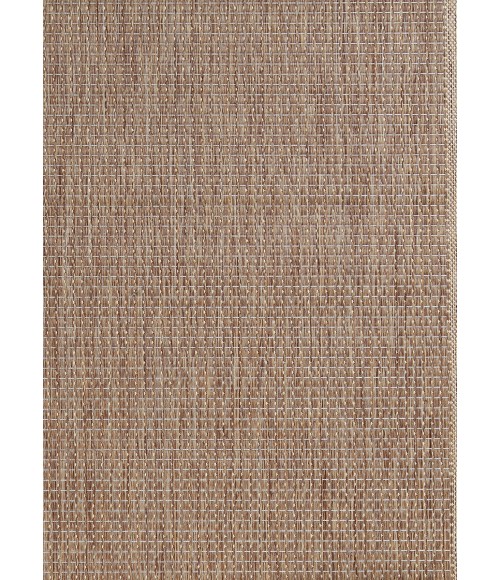 Couristan Recife Wicker Stitch 6' x 9' Cocoa/Natural Area Rug