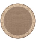 Couristan Recife Wicker Stitch 6' x 9' Cocoa/Natural Area Rug