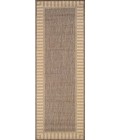 Couristan Recife Wicker Stitch Square Cocoa/Natural Area Rug