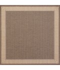 Couristan Recife Wicker Stitch 6' x 9' Cocoa/Natural Area Rug