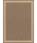 Couristan Recife Wicker Stitch 6' x 9' Cocoa/Natural Area Rug