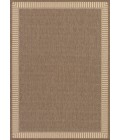 Couristan Recife Wicker Stitch 4' x 6' Cocoa/Natural Area Rug