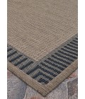 Couristan Recife Cocoa/Black 1681/2500 3 ft. 9 in. X 5 ft. 5 in. Rectangle Rug