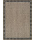 Couristan Recife Cocoa/Black 1681/2500 3 ft. 9 in. X 5 ft. 5 in. Rectangle Rug