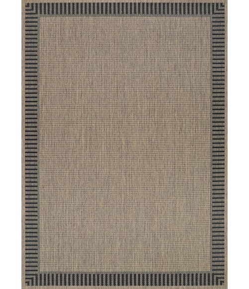 Couristan Recife Cocoa/Black 1681/2500 3 ft. 9 in. X 5 ft. 5 in. Rectangle Rug