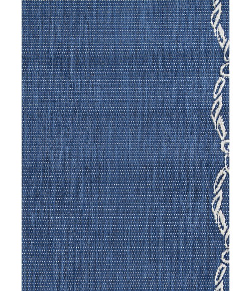 Couristan Recife Rope Knot Square Ivory/Indigo Area Rug