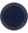 Couristan Recife Rope Knot Square Ivory/Indigo Area Rug