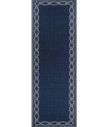 Couristan Recife Rope Knot 4' x 6' Ivory/Indigo Area Rug