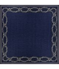 Couristan Recife Rope Knot 4' x 6' Ivory/Indigo Area Rug