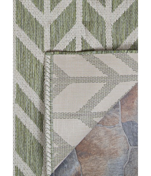 Recife Area Rug Couristan Recife Garden Key 9' Round Sage/Champagne Area Rug