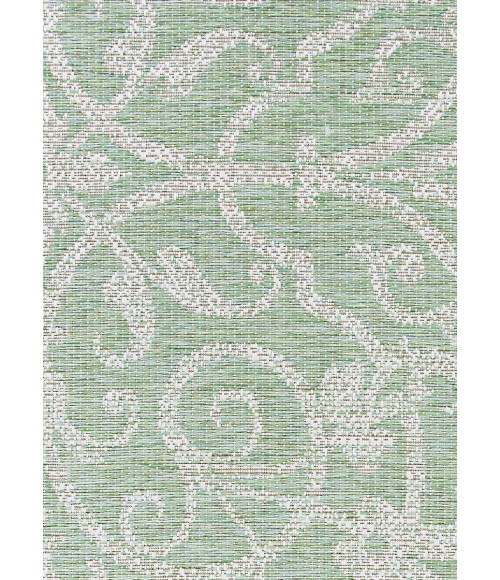 Couristan Monaco Summer Quay Long Runner Ivory/Light Green Area Rug