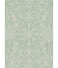 Couristan Monaco Summer Quay 5' x 8' Ivory/Light Green Area Rug