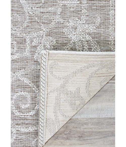 Couristan Monaco Summer Quay 2' x 4' Cocoa/Natural Area Rug