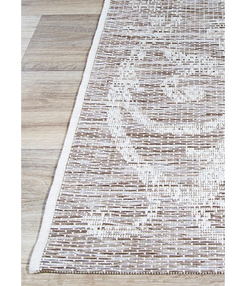 Couristan Monaco Summer Quay 2' x 4' Cocoa/Natural Area Rug