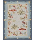 Outdoor Escape Area Rug Couristan Outdoor Escape Pacific Heights 5' x 8' Ocean Area Rug