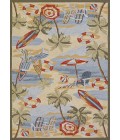 Outdoor Escape Area Rug Couristan Outdoor Escape Cocoa Beach 5' x 8' Sand Area Rug