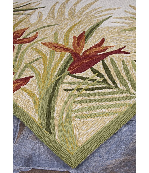 Couristan Covington Tropic Gardens 9' Runner Sand/Multi Area Rug