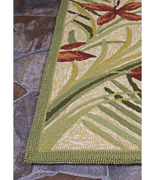 Couristan Covington Tropic Gardens 9' Runner Sand/Multi Area Rug