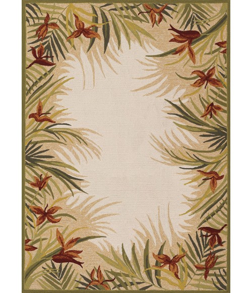 Couristan Covington Tropic Gardens 9' Runner Sand/Multi Area Rug