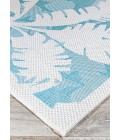 Couristan Monaco Coastal Floral 5' x 8' Ivory/Turquoise Area Rug