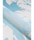 Couristan Monaco Coastal Floral 5' x 8' Ivory/Turquoise Area Rug