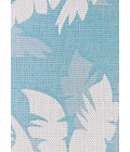 Couristan Monaco Coastal Floral 5' x 8' Ivory/Turquoise Area Rug