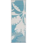 Couristan Monaco Coastal Floral 5' x 8' Ivory/Turquoise Area Rug