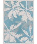 Couristan Monaco Coastal Floral 5' x 8' Ivory/Turquoise Area Rug