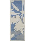 Couristan Monaco Coastal Floral 6' x 9' Ivory/Sapphire Area Rug