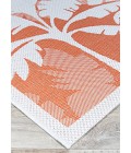 Couristan Monaco Coastal Floral 5' x 8' Ivory/Orange Area Rug