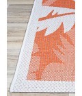 Couristan Monaco Coastal Floral 5' x 8' Ivory/Orange Area Rug