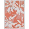 Couristan Monaco Coastal Flora Ivory/Orange Area Rug 5 ft. 10 in. X 9 ft. 2 in. Rectangle
