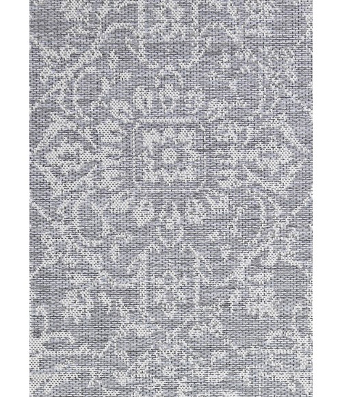 Couristan Monte Carlo Palmette 2' x 4' Grey/Ivory Area Rug